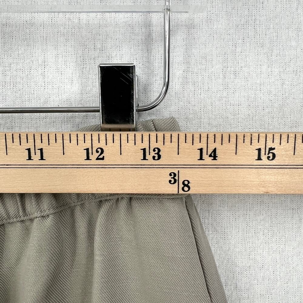 ENZA COSTA Twill Flight Pant Women Small Limestone Utility Pull On High Rise NEW - Picture 12 of 15